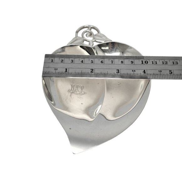 Tiffany & Co Sterling Silver Leaf Dish/Bowl 22885 w/Monogram #19273 - Picture 9 of 10
